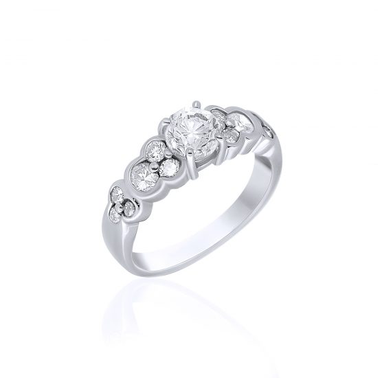 Platinum (900) Diamond Ring