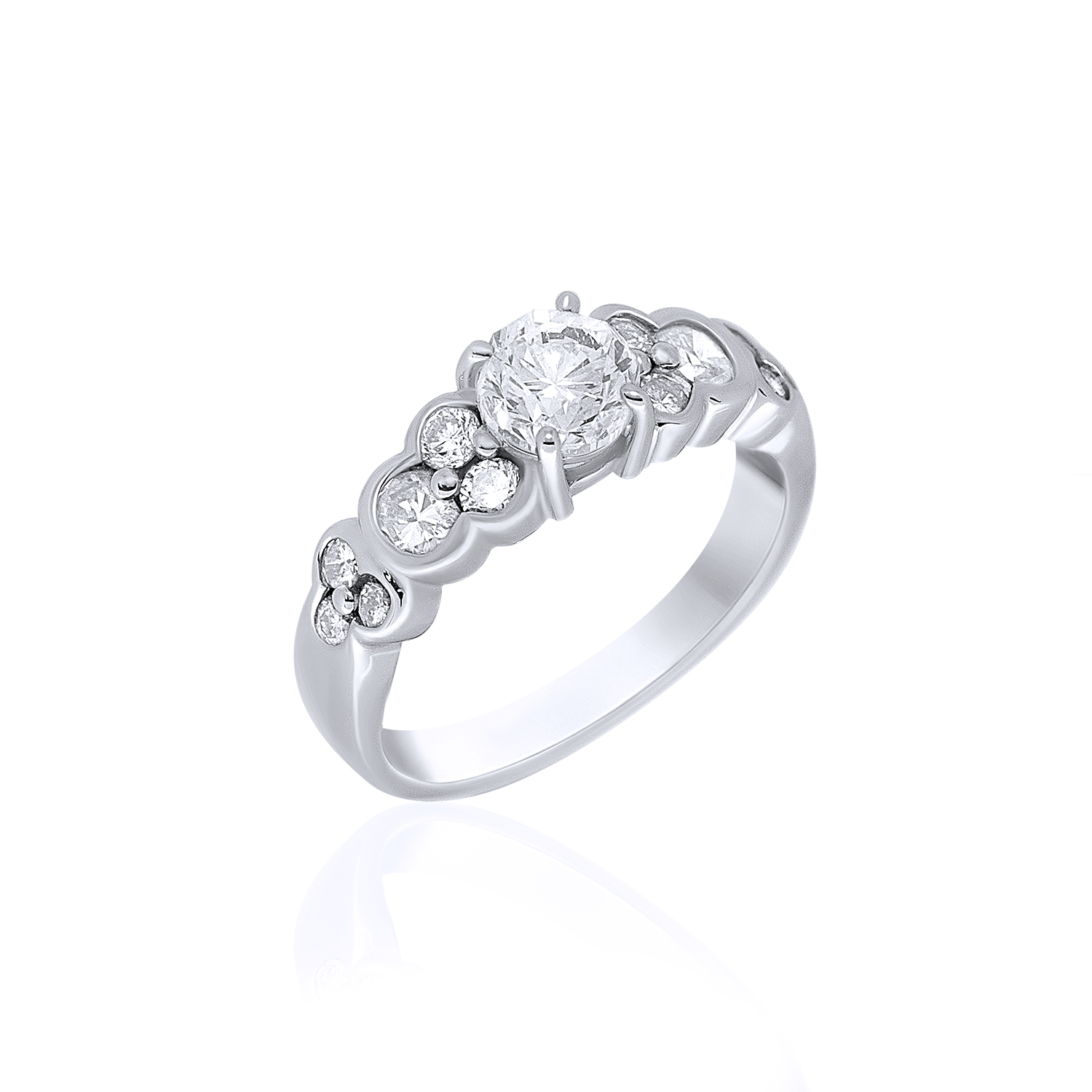 Platinum (900) Diamond Ring | JC Jewellery